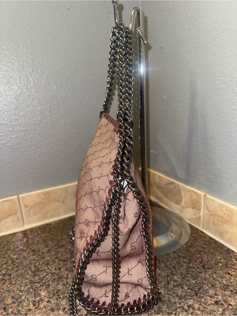 Stella McCartney RARE Monogram Canvas Falabella Tote Shoulder Bag ✅AUTHENTIC✅ - Picture 3 of 9